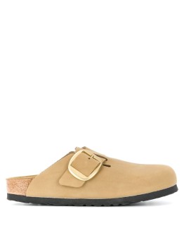 chunky leather slippers