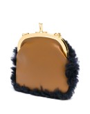 shearling crossbody bag