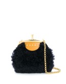 shearling crossbody bag