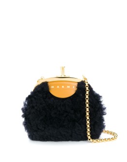 shearling crossbody bag