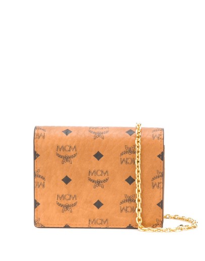 logo-print mini cross body bag
