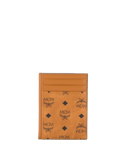 logo print card wallet