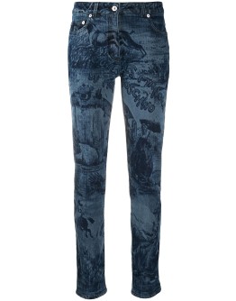 printed skinny jeans