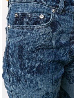 printed skinny jeans
