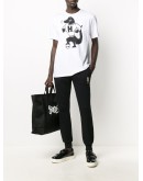 embroidered skeleton joggers