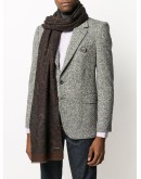 paisley-print wool scarf