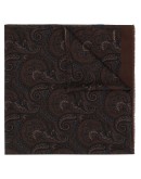 paisley-print wool scarf