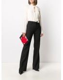 heart motif clutch bag