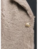shearling buttoned coat
