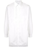 asymmetric-collar shirt