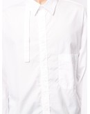 asymmetric-collar shirt