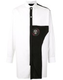 contrasting-panel shirt