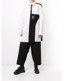 contrasting-panel shirt
