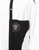 contrasting-panel shirt