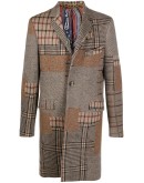 single-breasted panelled coat