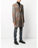 single-breasted panelled coat