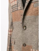 single-breasted panelled coat