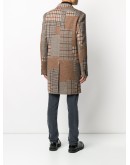 single-breasted panelled coat