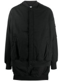 rear logo print bomber jacket 