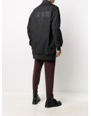rear logo print bomber jacket 