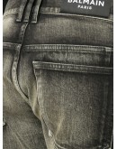 distressed detail slim-fit jeans