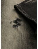 distressed detail slim-fit jeans