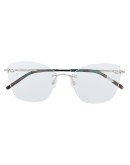 rimless aviator glasses