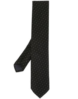 polka-dot silk tie