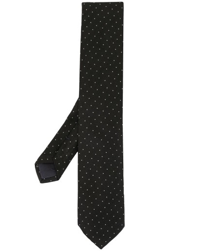 polka-dot silk tie