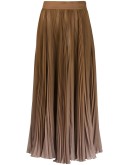 ombré pleated midi skirt