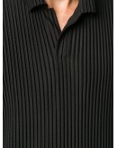 plissé polo shirt