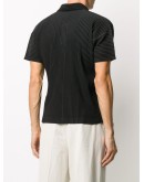 plissé polo shirt