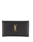 textured leather pouch wallet