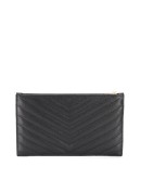 textured leather pouch wallet
