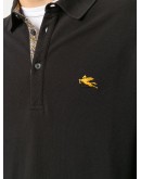 long-sleeved embroidered logo polo shirt