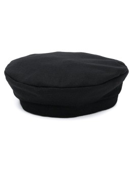 logo-print beret hat 