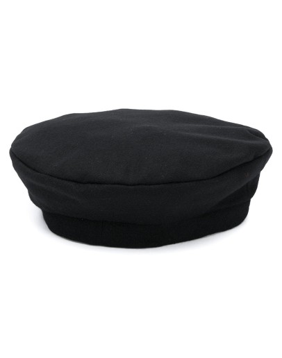 logo-print beret hat 