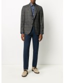 panelled button-up shirt