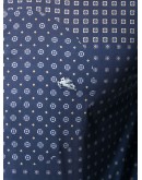 panelled button-up shirt