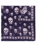 skull-print silk scarf