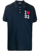I Love D2 polo shirt