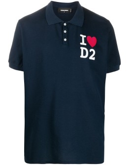 I Love D2 polo shirt