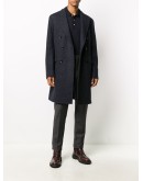 long-sleeved knitted polo shirt