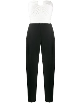 strapless bustier jumpsuit