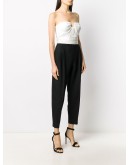 strapless bustier jumpsuit