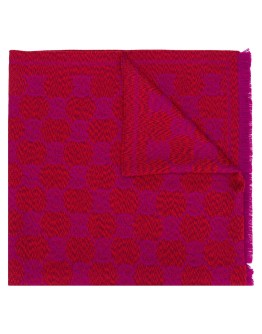 GG jacquard fringed scarf