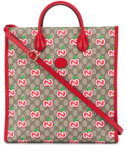 GG apple pattern tote