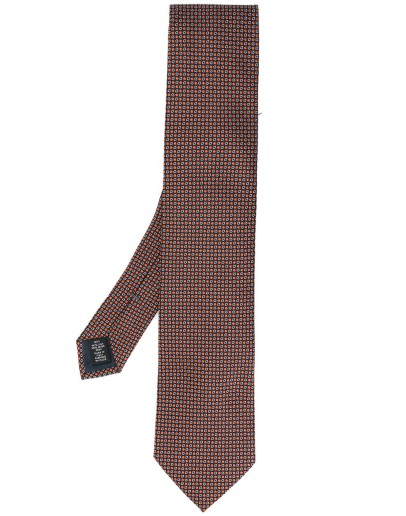 geometric print tie