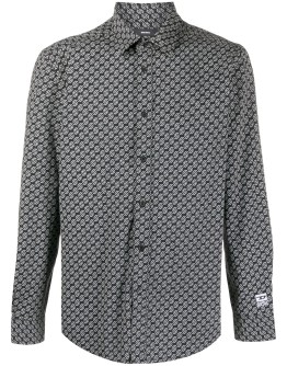 print button-down shirt