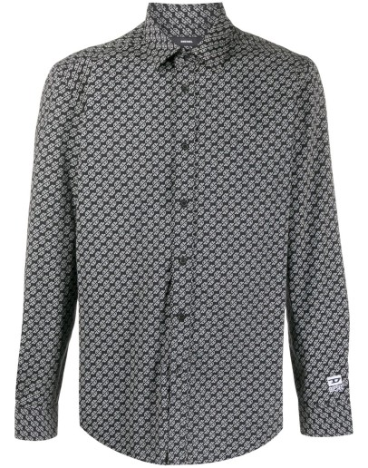 print button-down shirt